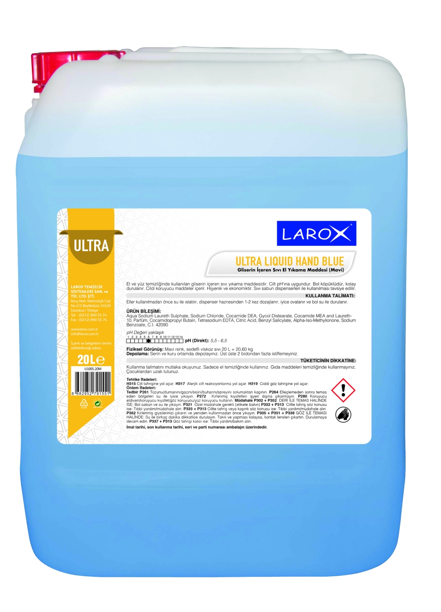 ULTRA LIQUID HAND BLUE Sıvı El Yıkama Maddesi