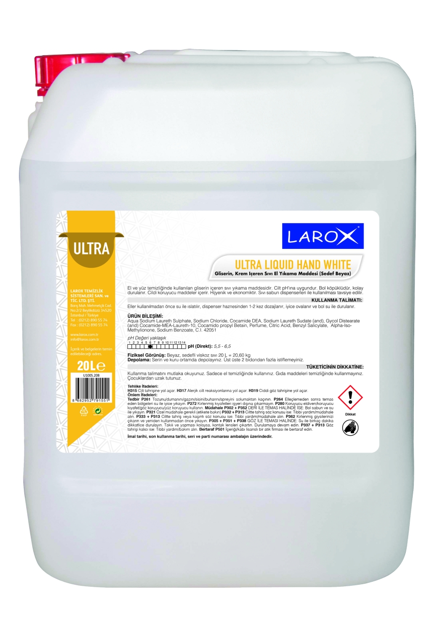 ULTRA LIQUID HAND WHITE Sıvı El Yıkama Maddesi